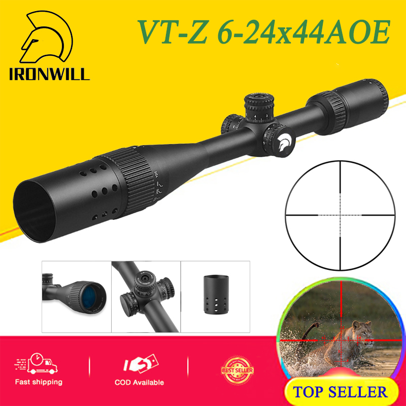 IRONWILL OPTICS 62450AOEG Tactical Riflescope Optic Sight Green Red