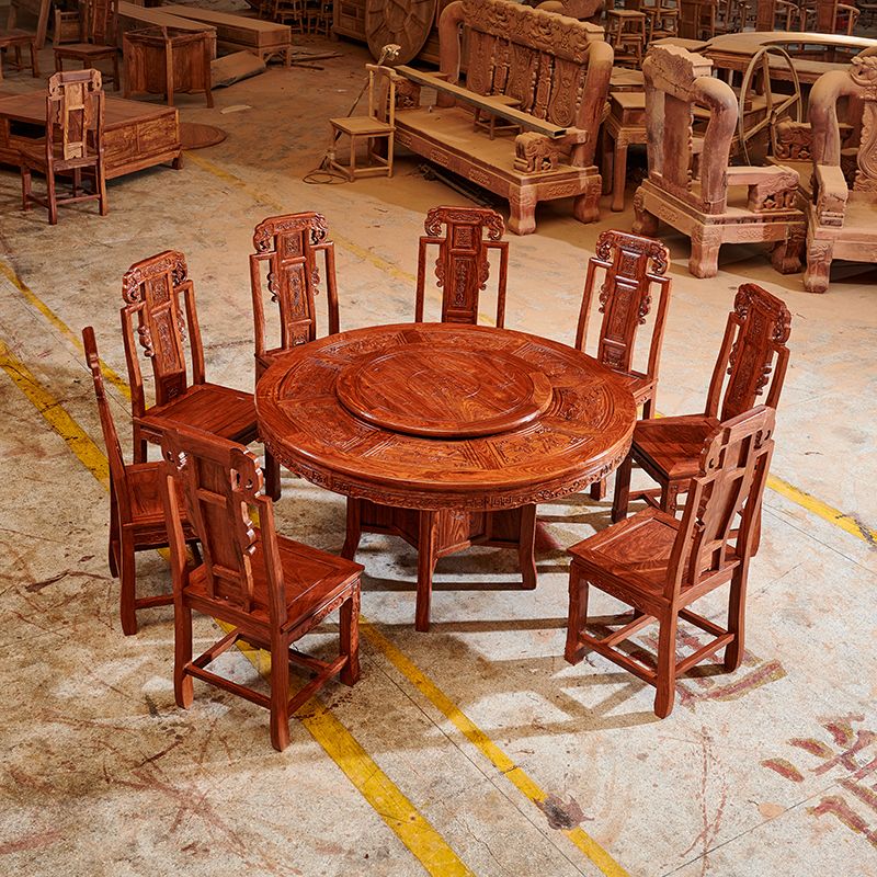 Rosewood Tulip Table Pterocarpus Erinaceus Poir. Dining Table Rosewood