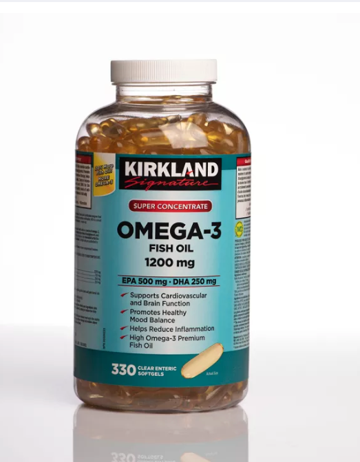 Kirkland Signature Super Concentrate Omega3 Fish Oil, 330 Softgels