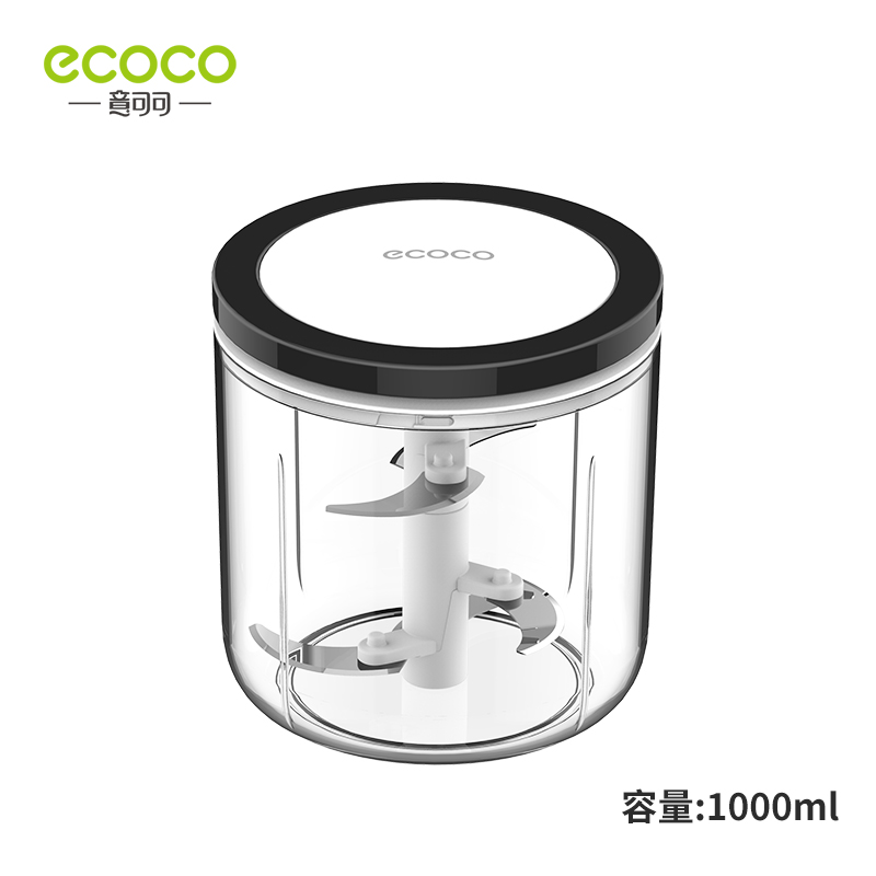 ECOCO Mini Food Chopper Garlic Grinder Onion Ginger Hand Pull Masher