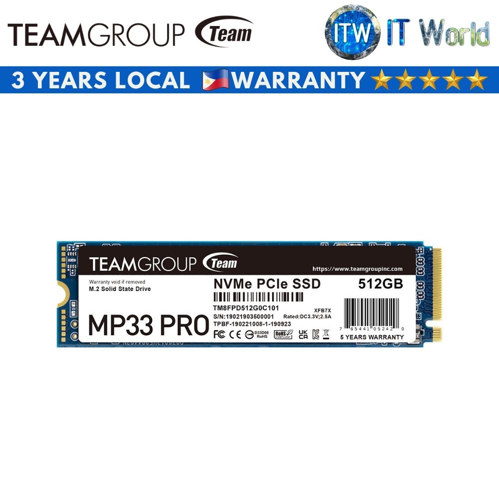 TEAMGROUP MP33 Pro M.2 2000GB (2TB) PCIe 3.0 NVMe - SSD Interno Per PC, Laptop E Console