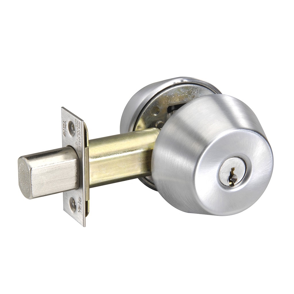 Yale Single Type Round DeadBolt Single Stainless High Quality Door Lock ...