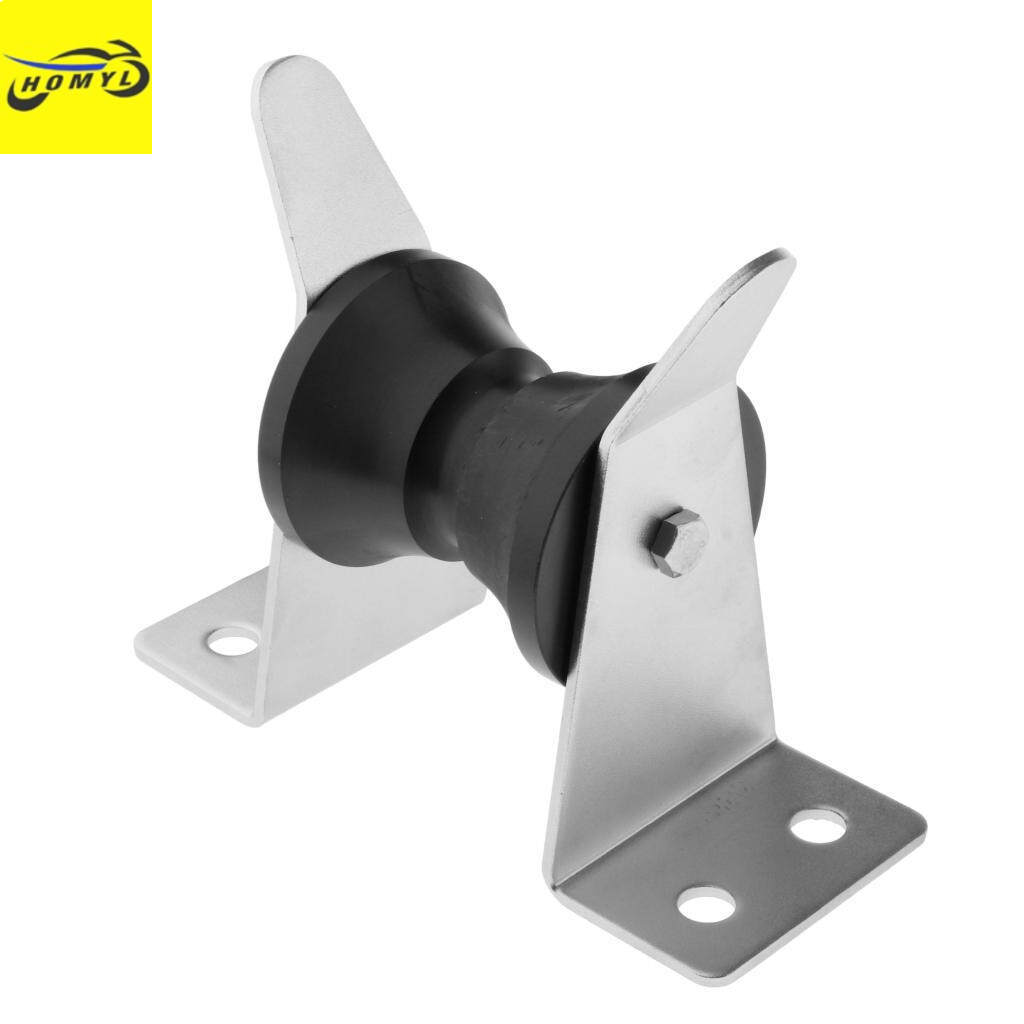 304 Stainless Steel Boat Anchor Roller - 15in Fixed Bow Roller Bracket For Small Boats, Self-Launching