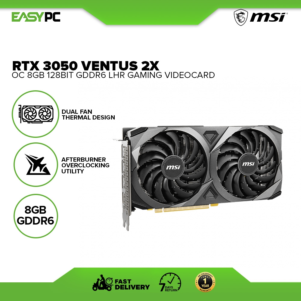 MSI GeForce RTX 3050 VENTUS 2X 8G OC グラフィックスボード VD7986