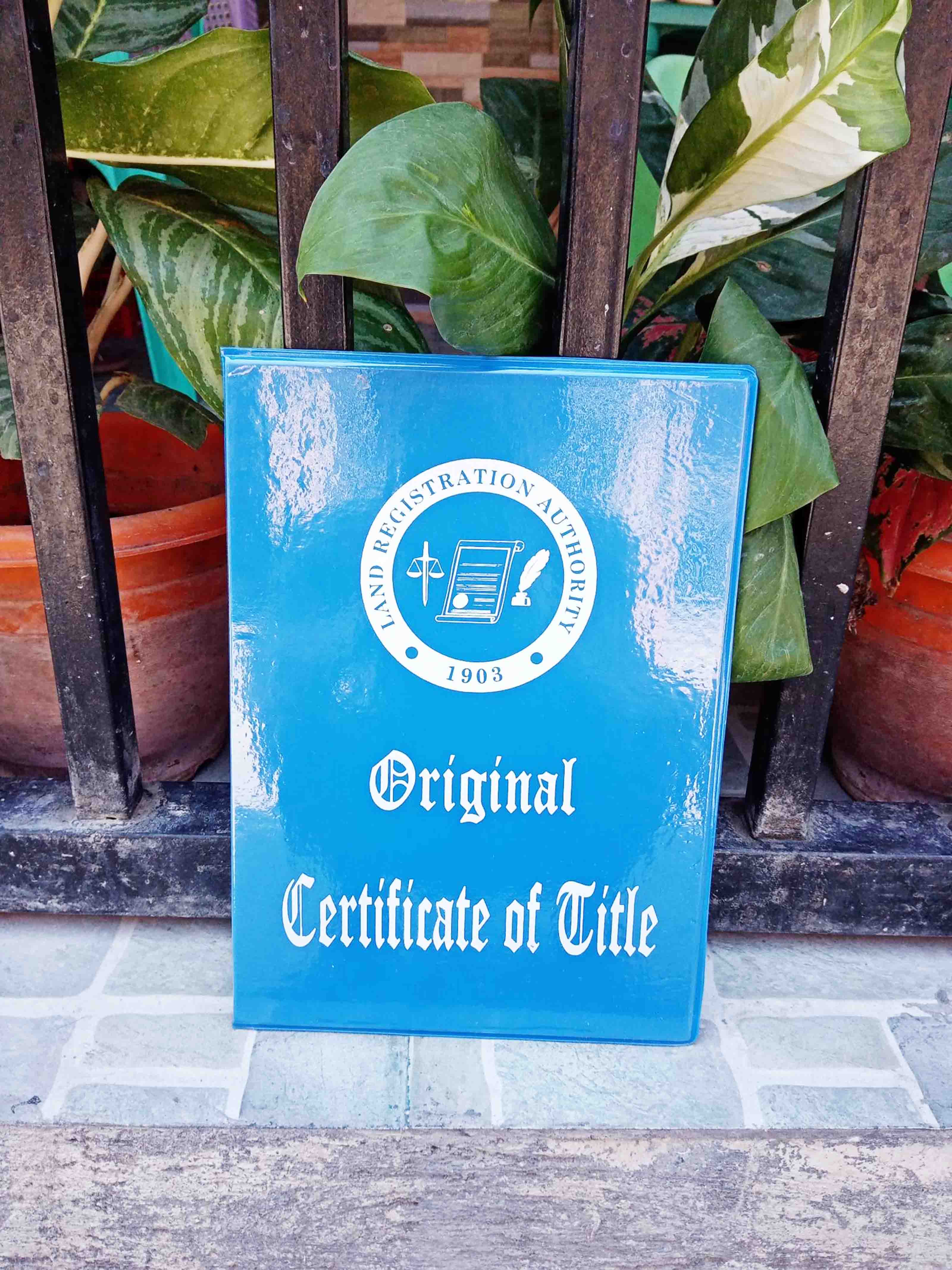 A4 size/Land Title holder/Land certificate holder/transfer title holder(blue) Lazada PH