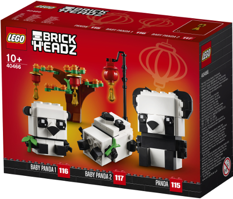  Limited Exclusive Edition Chinese New Year Pandas 40466  BrickHeadz : Toys & Games