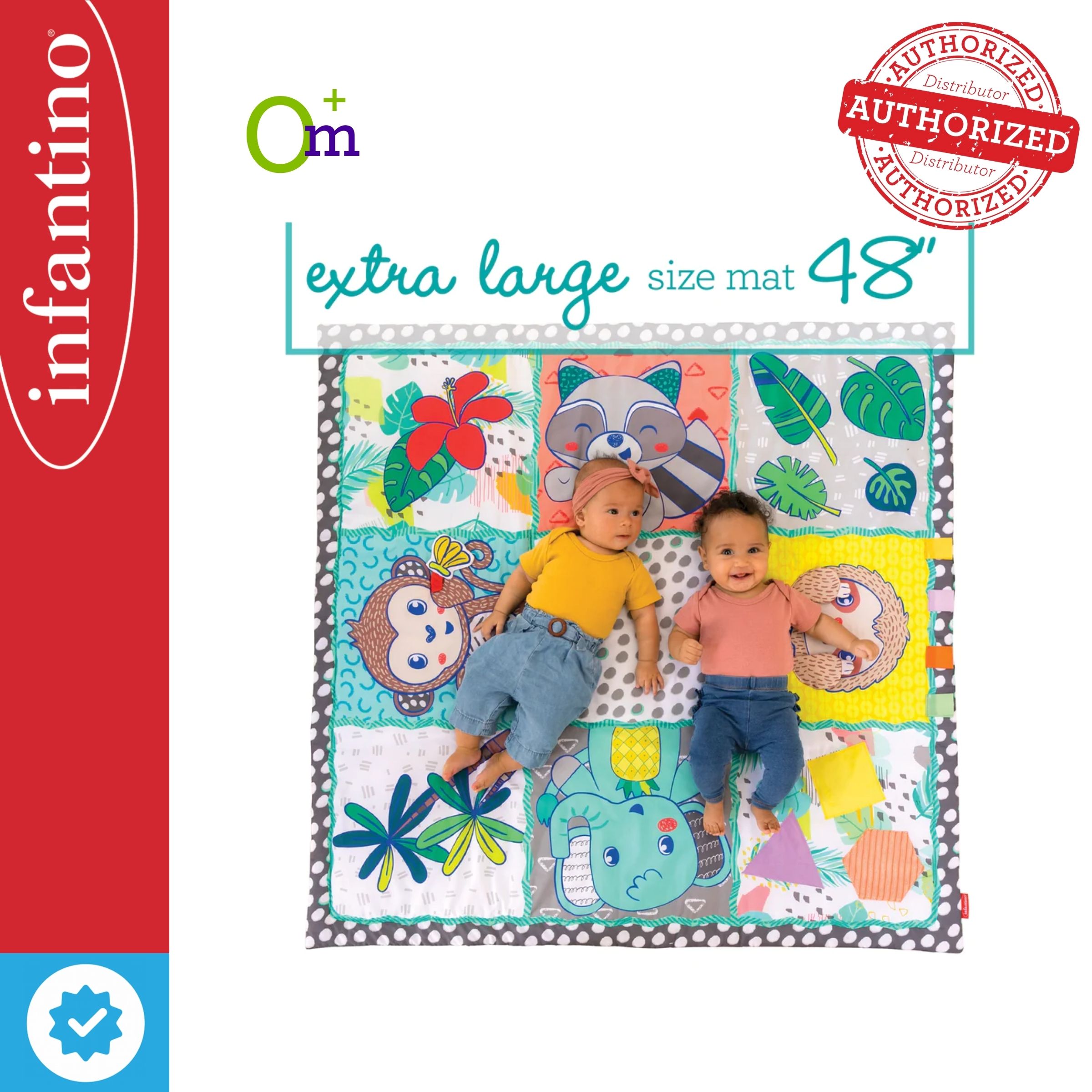 INFANTINO Jumbo Sensory Discovery Mat™ XL Size 48 inches x 48