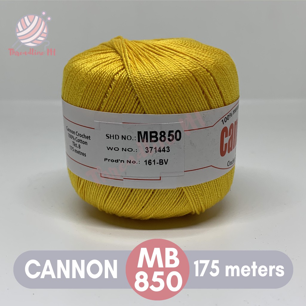 Cannon Mercerized Crochet Thread Yarn (Batch 1) Lazada PH