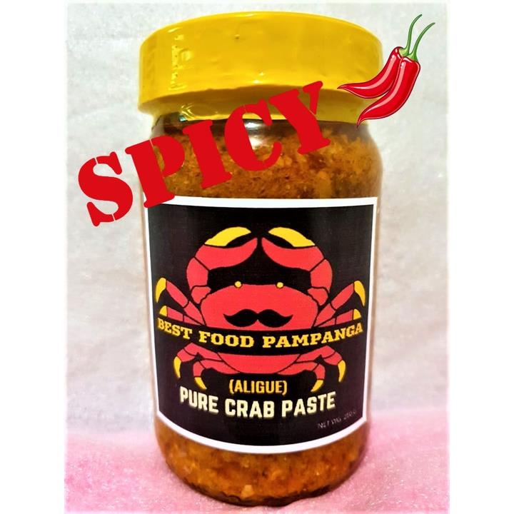 BEST FOOD PAMPANGA ALIGUE PURE CRAB PASTE 250 grams TABA NG TALANGKA Original Spicy