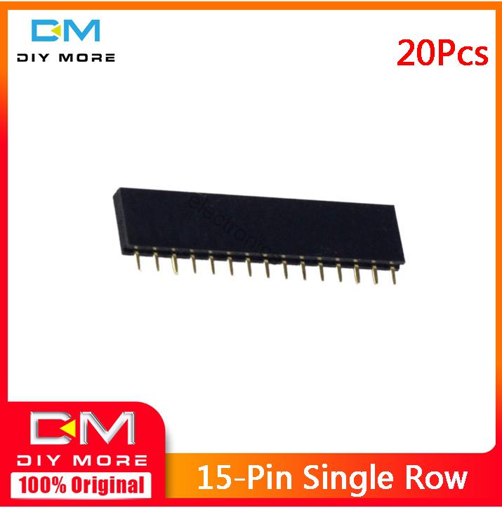 20Pcs 2.54MM 40 Pin Strip Male Pin Header Single Row Ic New qv 