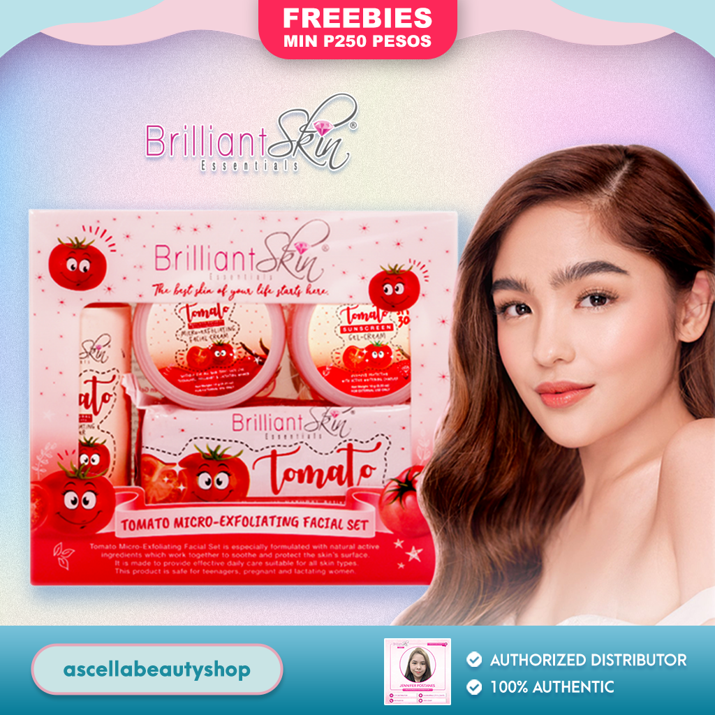 Brilliant Skin • Tomato Facial Set (Safe for Teens, Breastfeeding Moms, Pregnant Women) Lazada PH