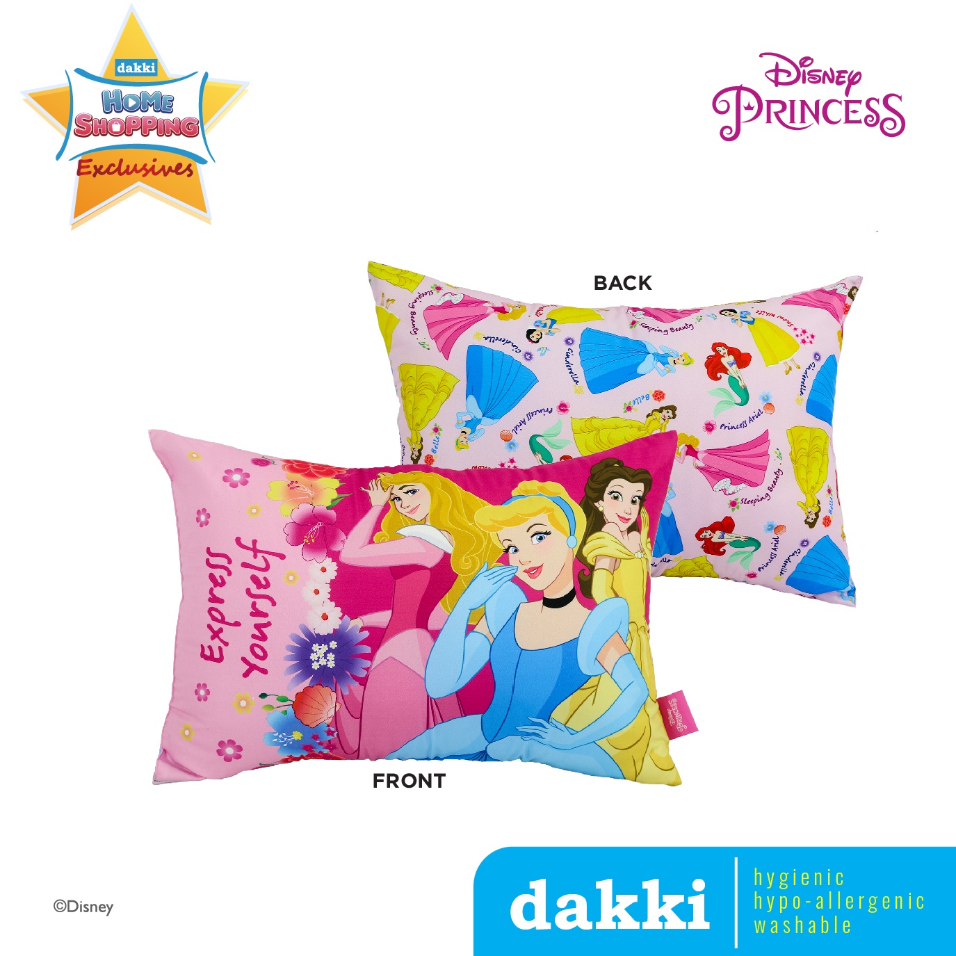 dToons 14"x20" Princess Trio Flower Junior Pillow Lazada PH