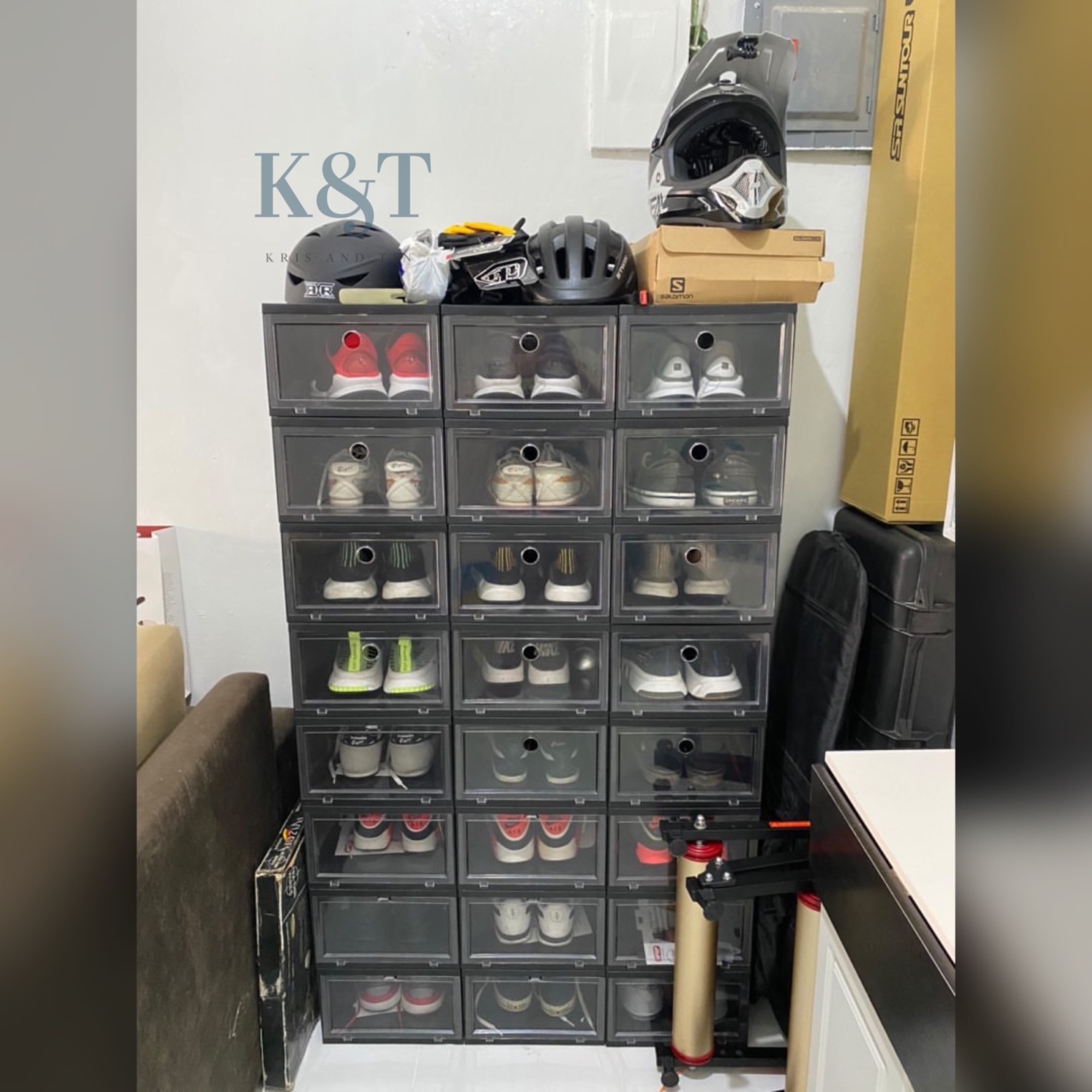 hi top shoe box black