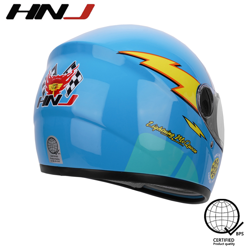 HNJ 715 kids helmet motorcycle full face cartoon helmet Boys and