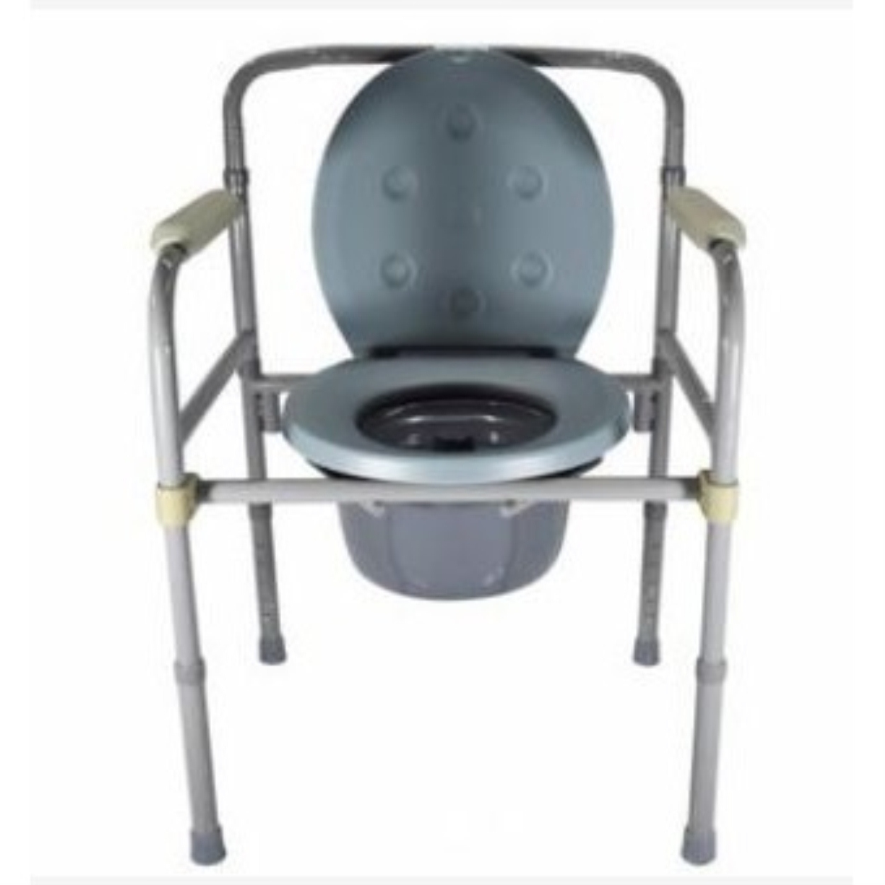 Medical Steel Folding Bedside Commode Toilet Chair ℗ Lazada PH