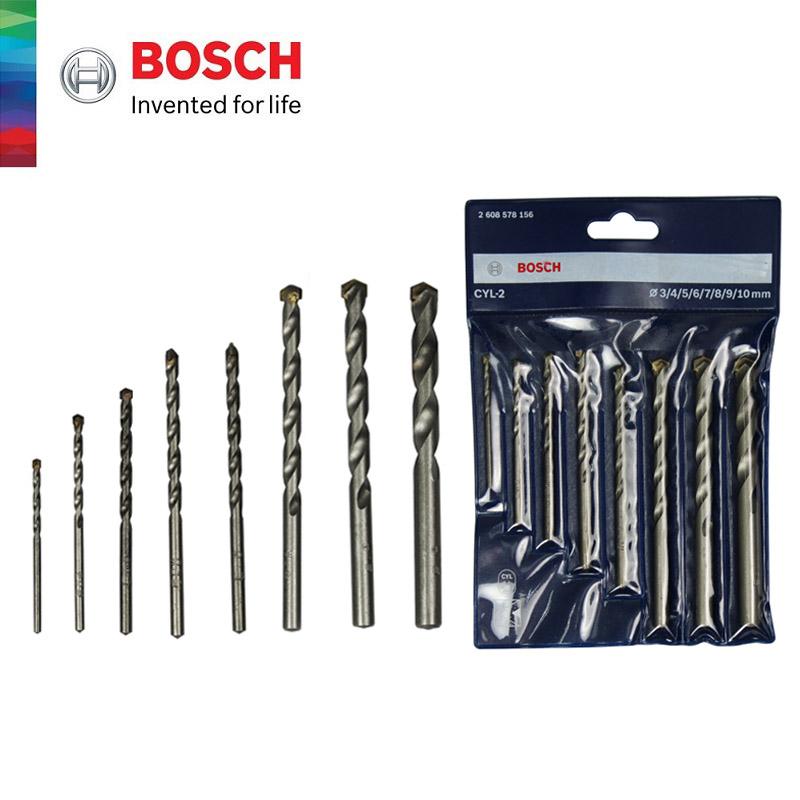 Bosch Masonry Drill Bit Set 8Pcs (3, 4, 5, 6, 7, 8, 9 & 10Mm) 2 608 578 156  | Lazada Ph