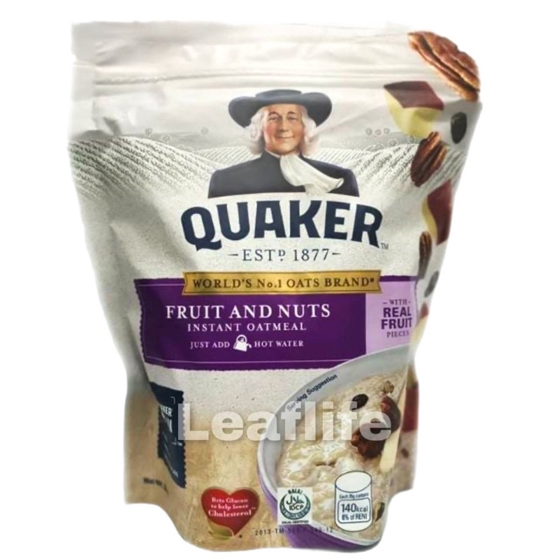 【Local delivery】 quaker fruits and nuts instant oat 350g Lazada PH