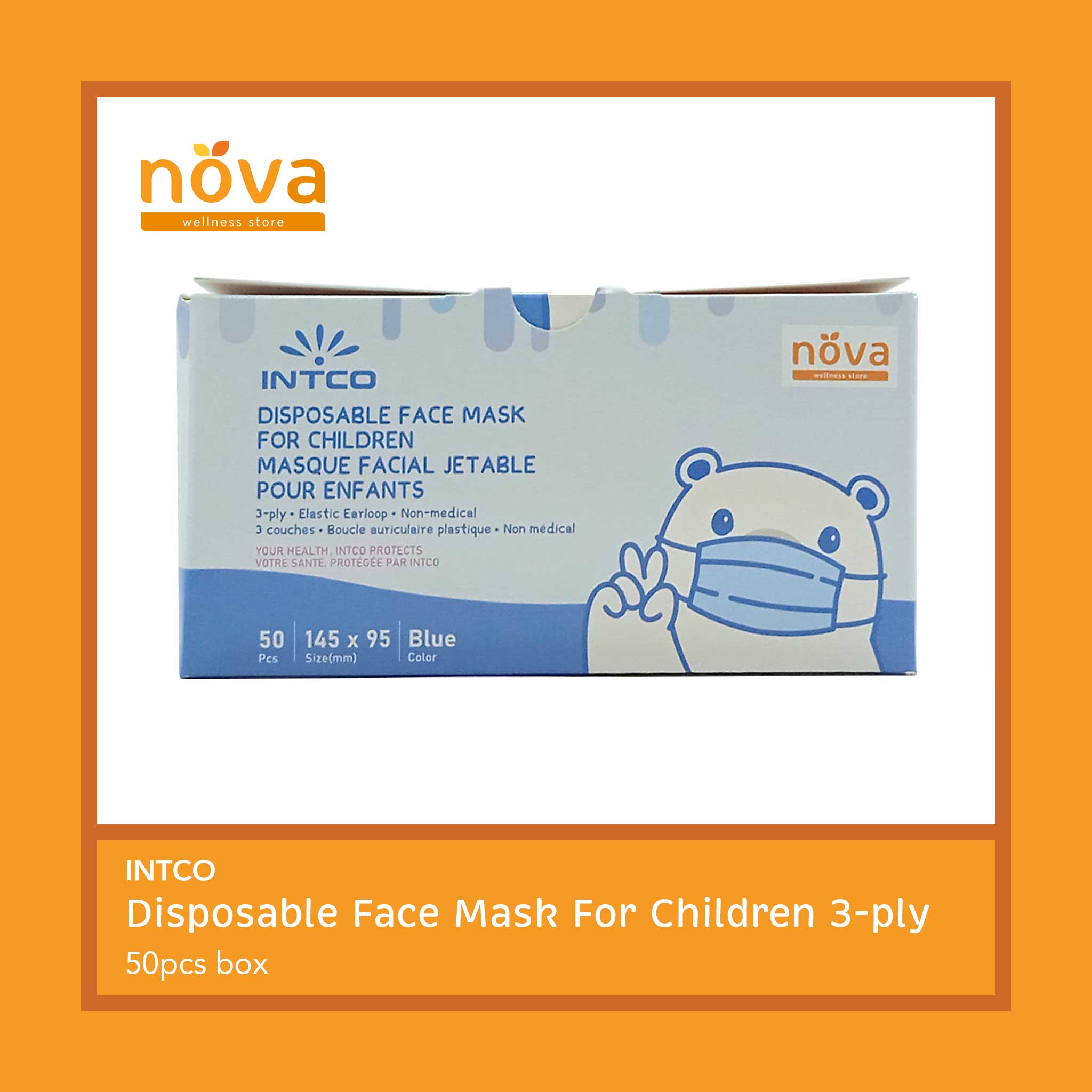 Intco Disposable Face Mask For Children 3ply 50pcs (box) Lazada PH