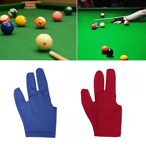 Spandex Snooker Billiard Glove Pool Left Hand Open Three Finger Accessory T_jn 