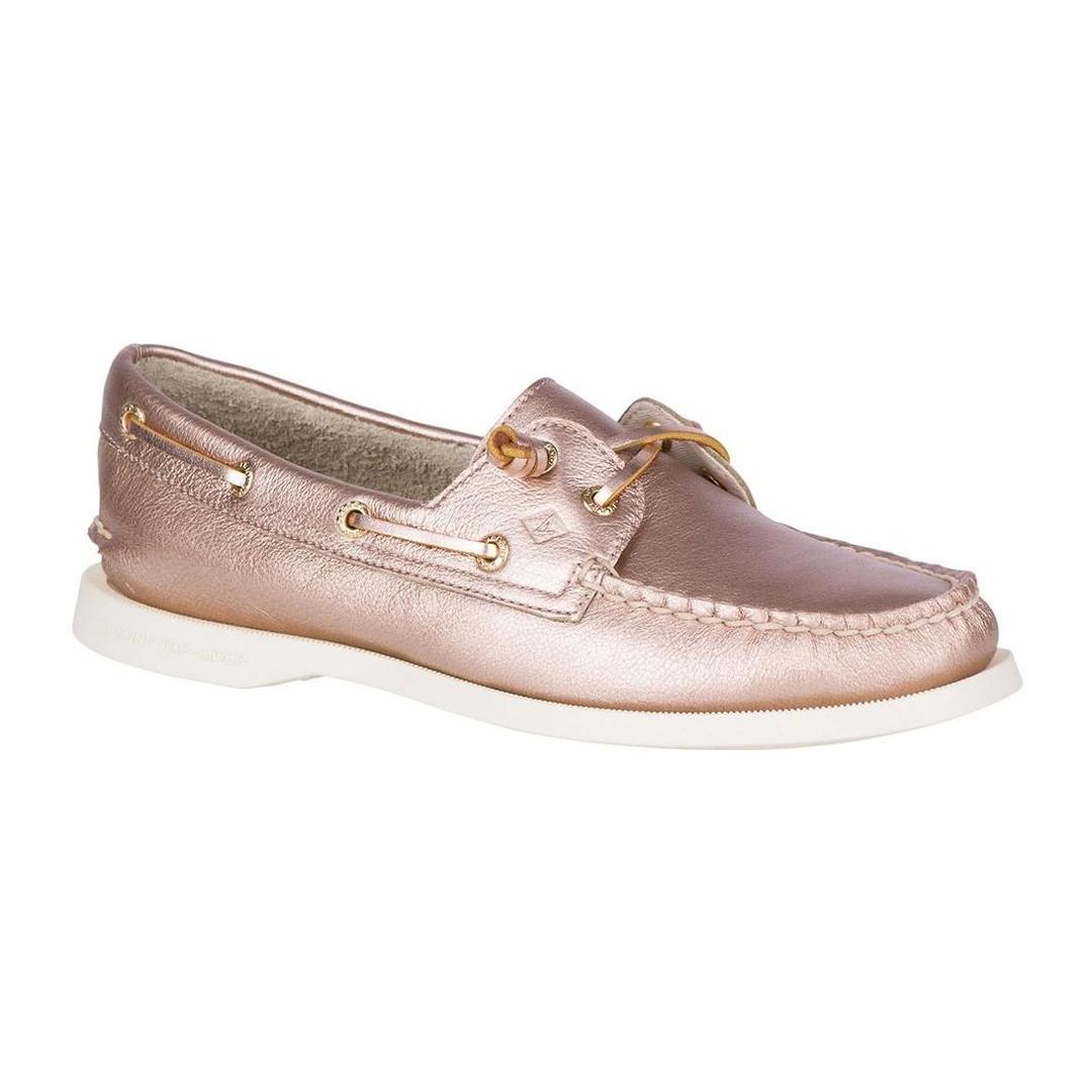 rose gold sperry
