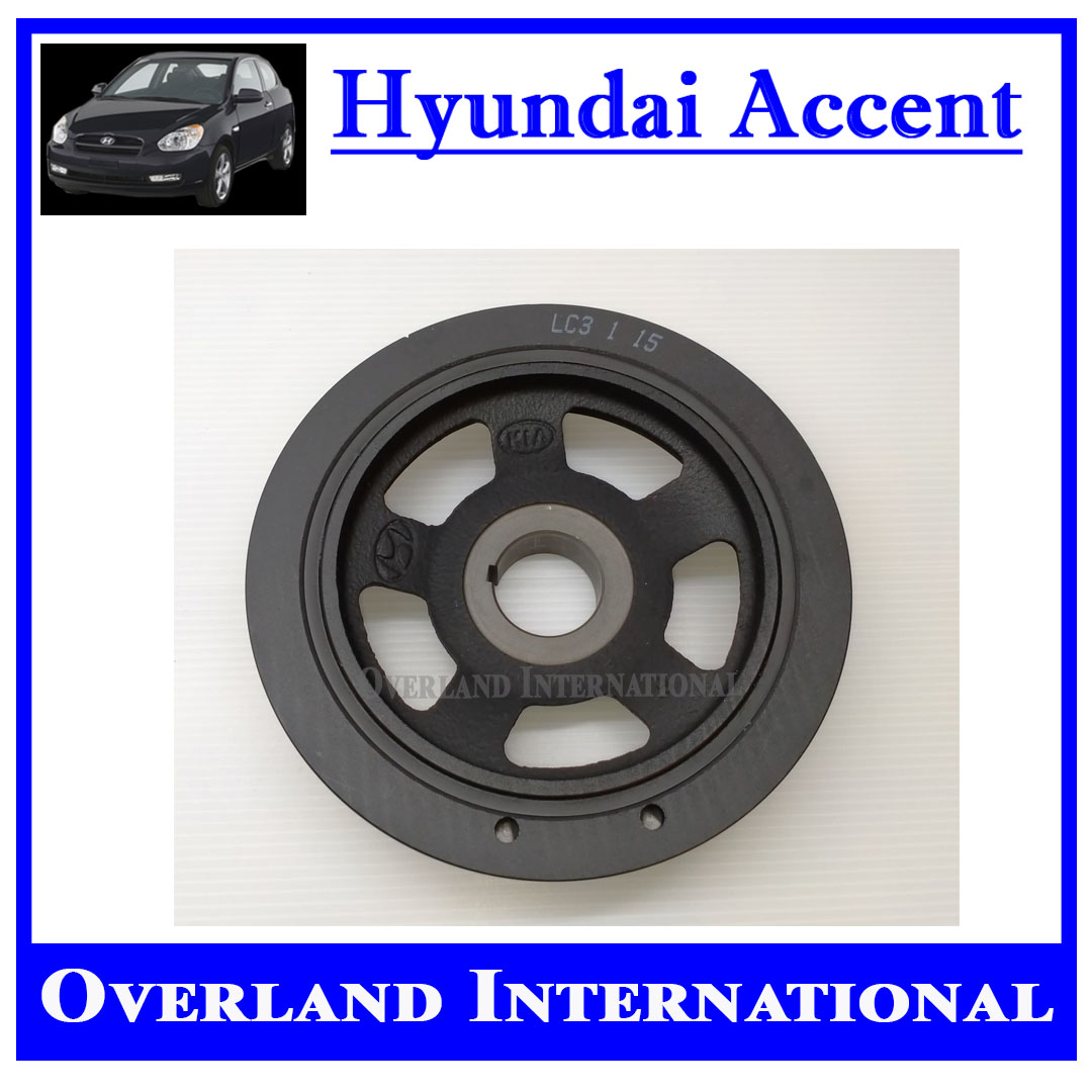 ONNURI Crankshaft Pulley-Damper for 96-11 Hyundai Accent Kia Rio Rio5 23124-26030 KPPL003 