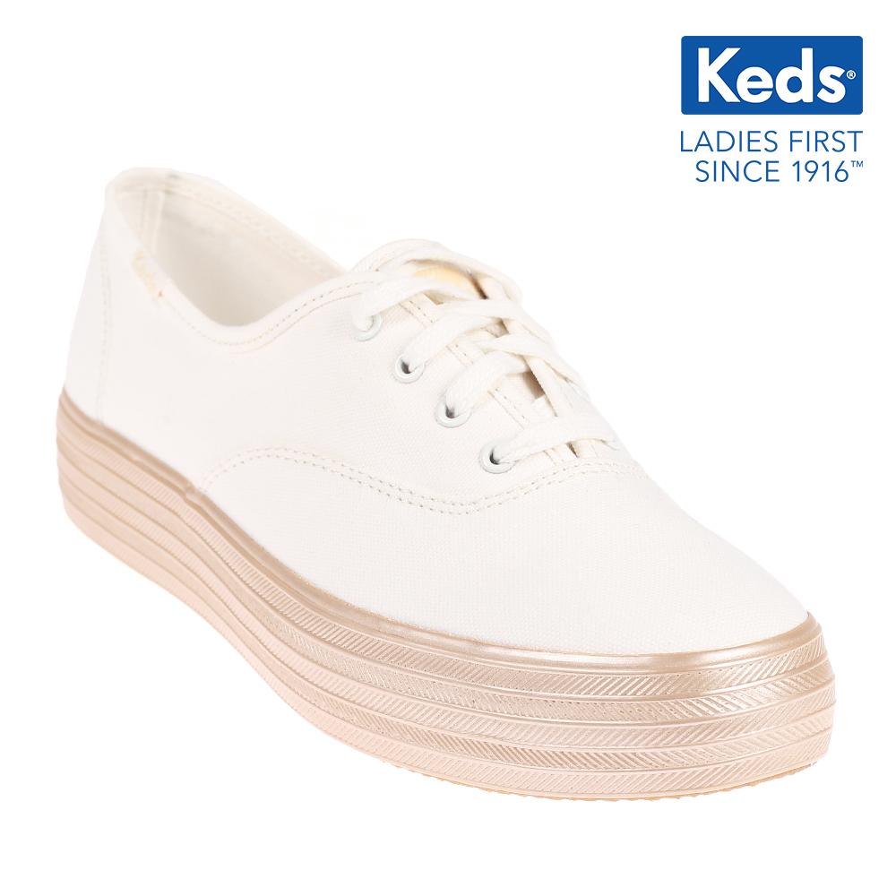 Keds Triple Shimmer Sneakers (White 