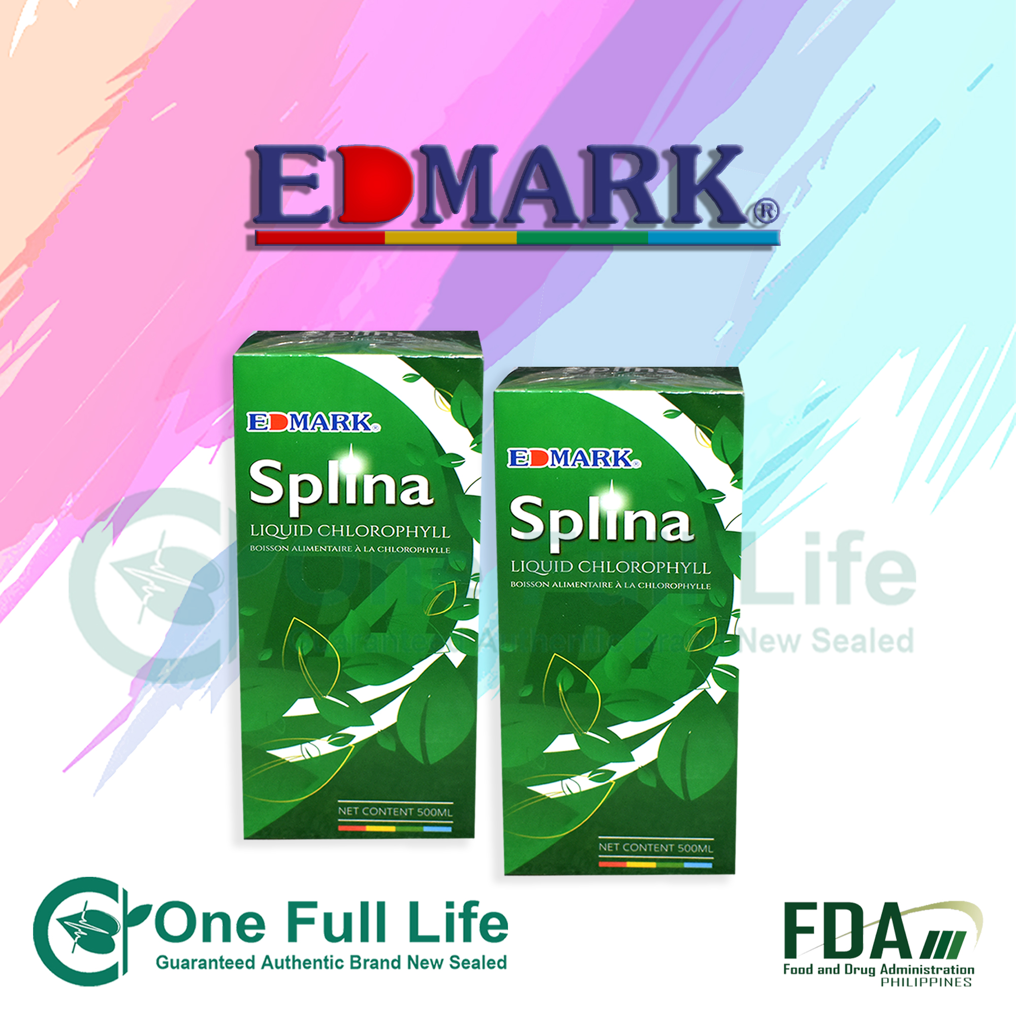 Edmark Splina Liquid Chlorophyll 500ml x 2 BOTTLES Lazada PH