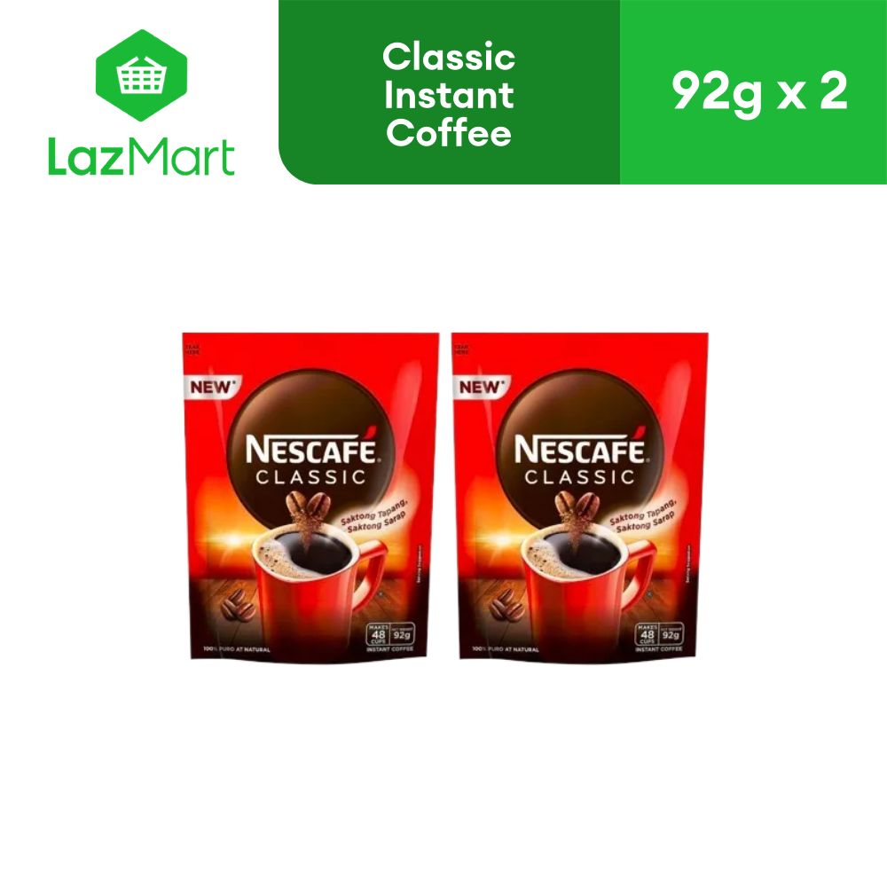 Nescafe Classic Instant Coffee 92g Pack Of 2 Lazada Ph