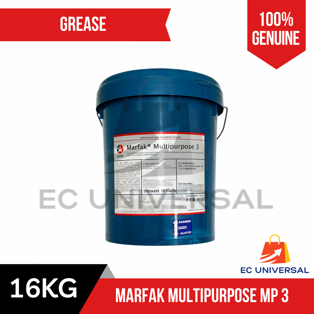 Caltex Marfak Grease 3 Multipurpose MP NLGI 3 (16KG) Kilograms Pail EC Universal Official
