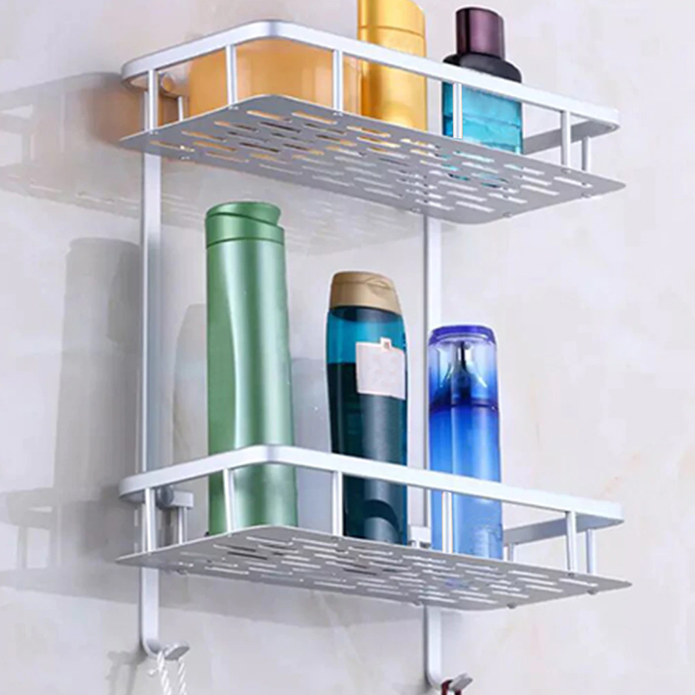TwinOne 2 Layer Bathroom Rack shelf Storage Organizer Holder Shelf With