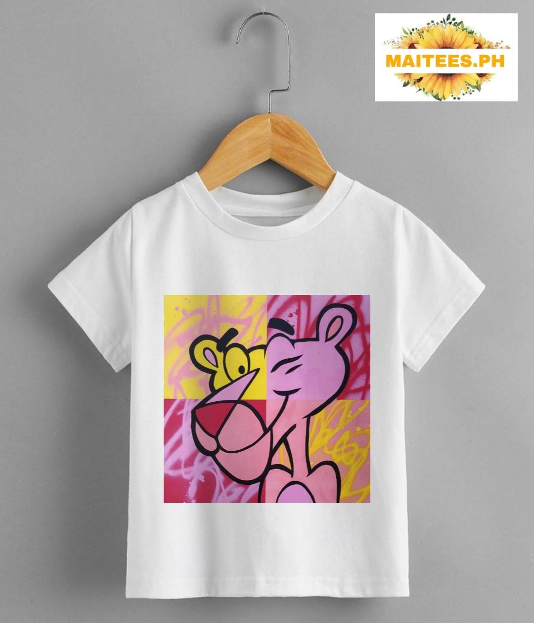 PINK PANTHER T-SHIRT FOR KIDS AND ADULTS Cotton Spandex Kids T