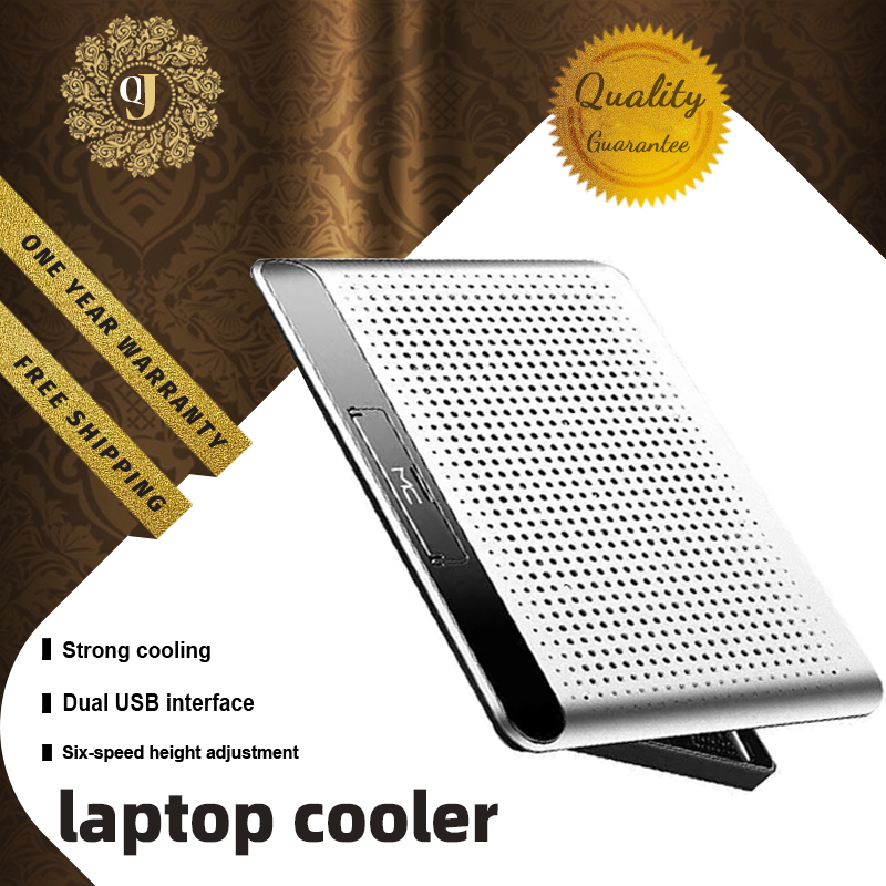 Q&J Laptop cooler Pads Aluminum alloy panel Laptop Cooling Pads Large