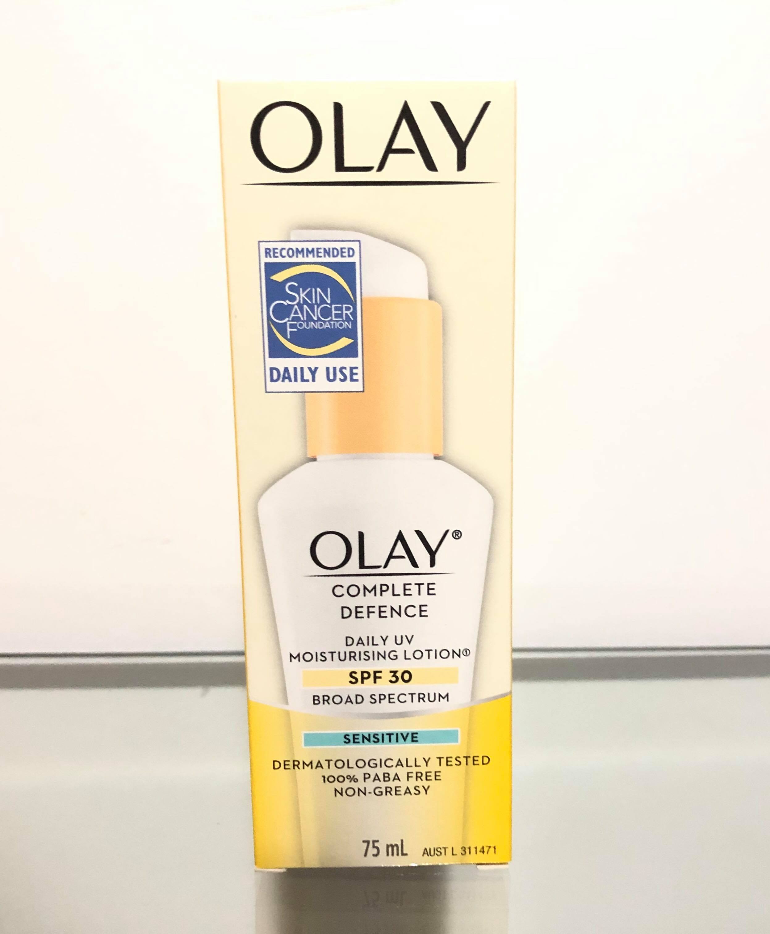 olay complete defense daily uv moisturizer spf 30