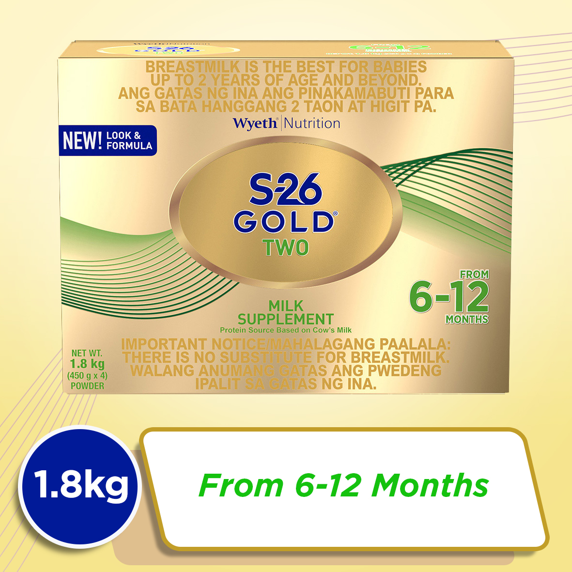 Wyeth® S-26 GOLD® TWO Milk Supplement 