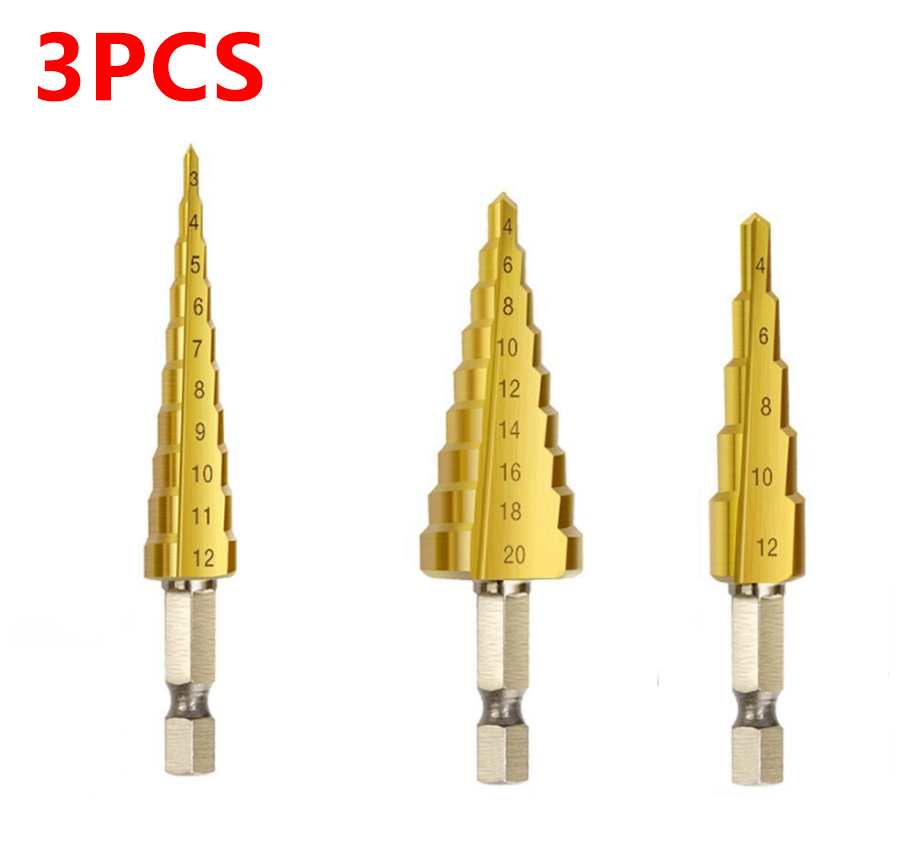 Mastercraft 3/8" Titanium-Coated Drill Bit With 1/4" Hex Shank (QuickLoad)