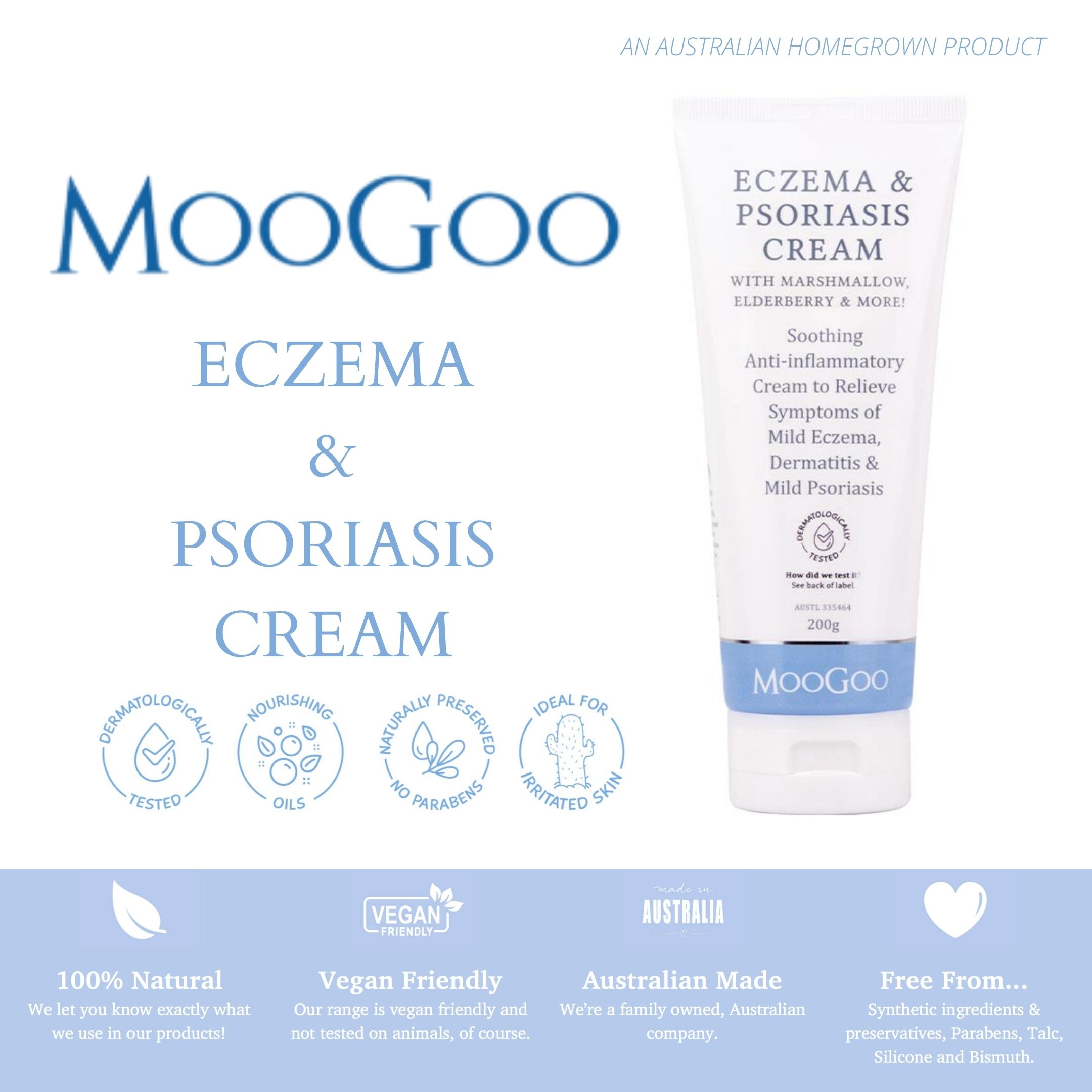 MOOGOO ECZEMA AND PSORIASIS CREAM 200G Lazada PH