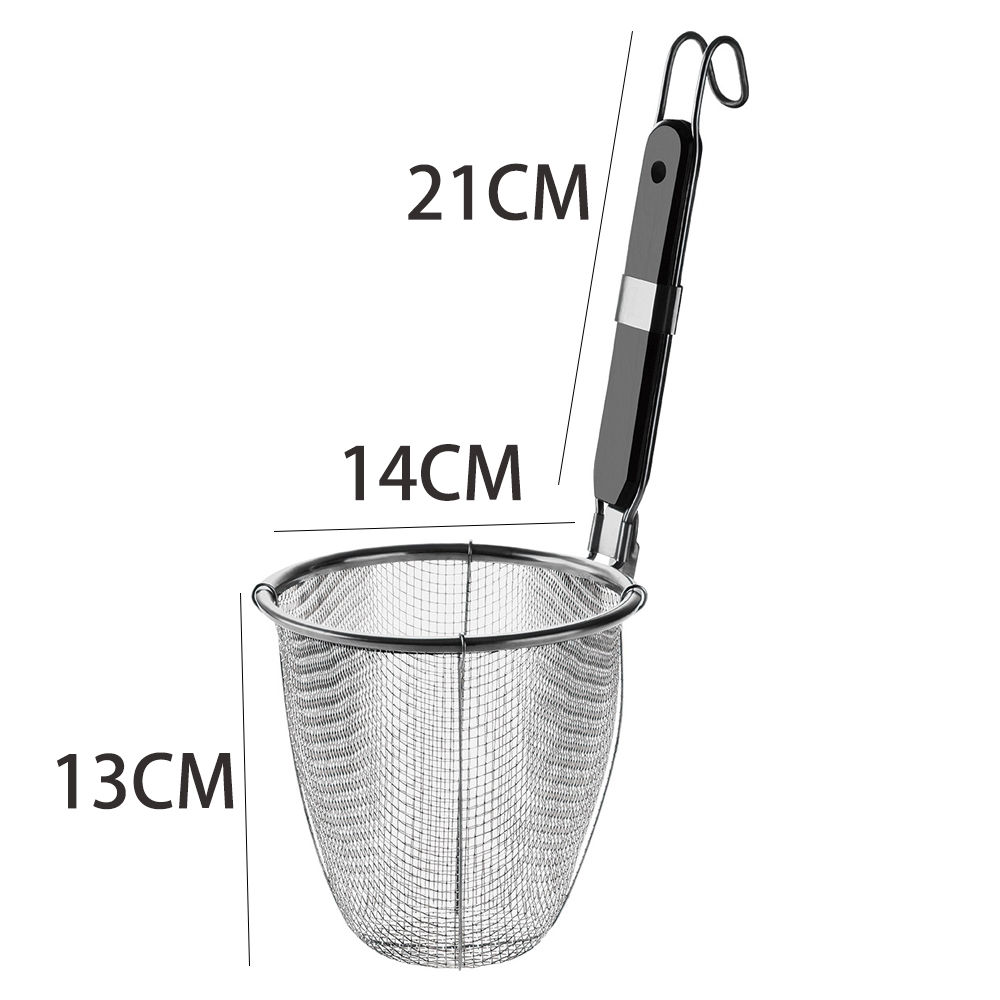 Nipiin Stainless Steel Colander Noodle Strainer Frying Basket Cooking