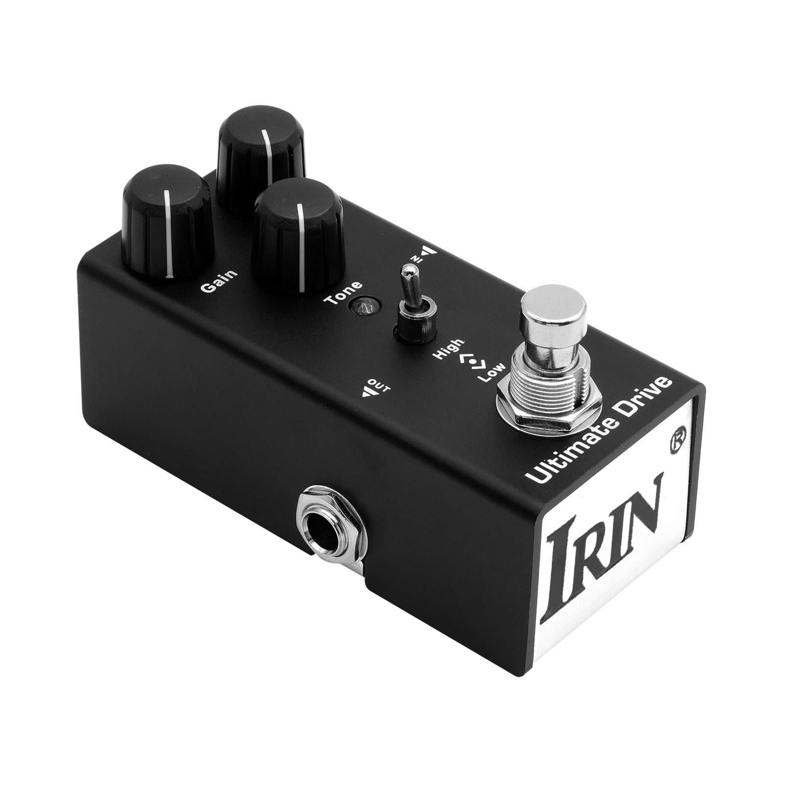 IRIN EF-02 Electric Guitar Effect Pedal Portable Guitar Effector Mini Single Electric Guitar Effect Pedal with True Bypass - Ultimate Drive (Black)