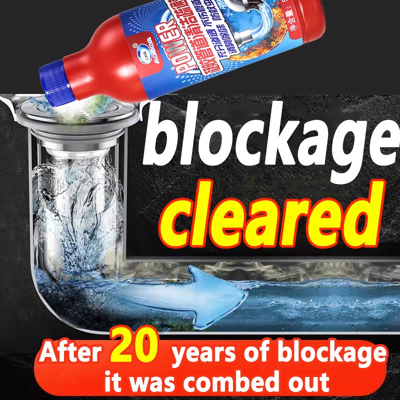 500ML POWER Sink And Drain Kitchen Dirt Hair & Clog Cleaner Drainage
