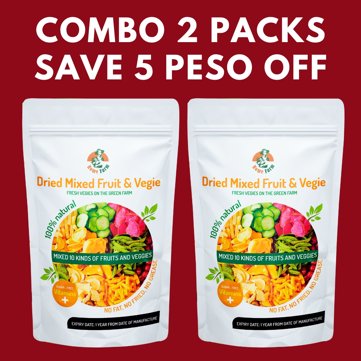 Buy 1 Take 1 Fruit And Vegetable Crisp Mixed Vegetables Dry Dried Fruit
