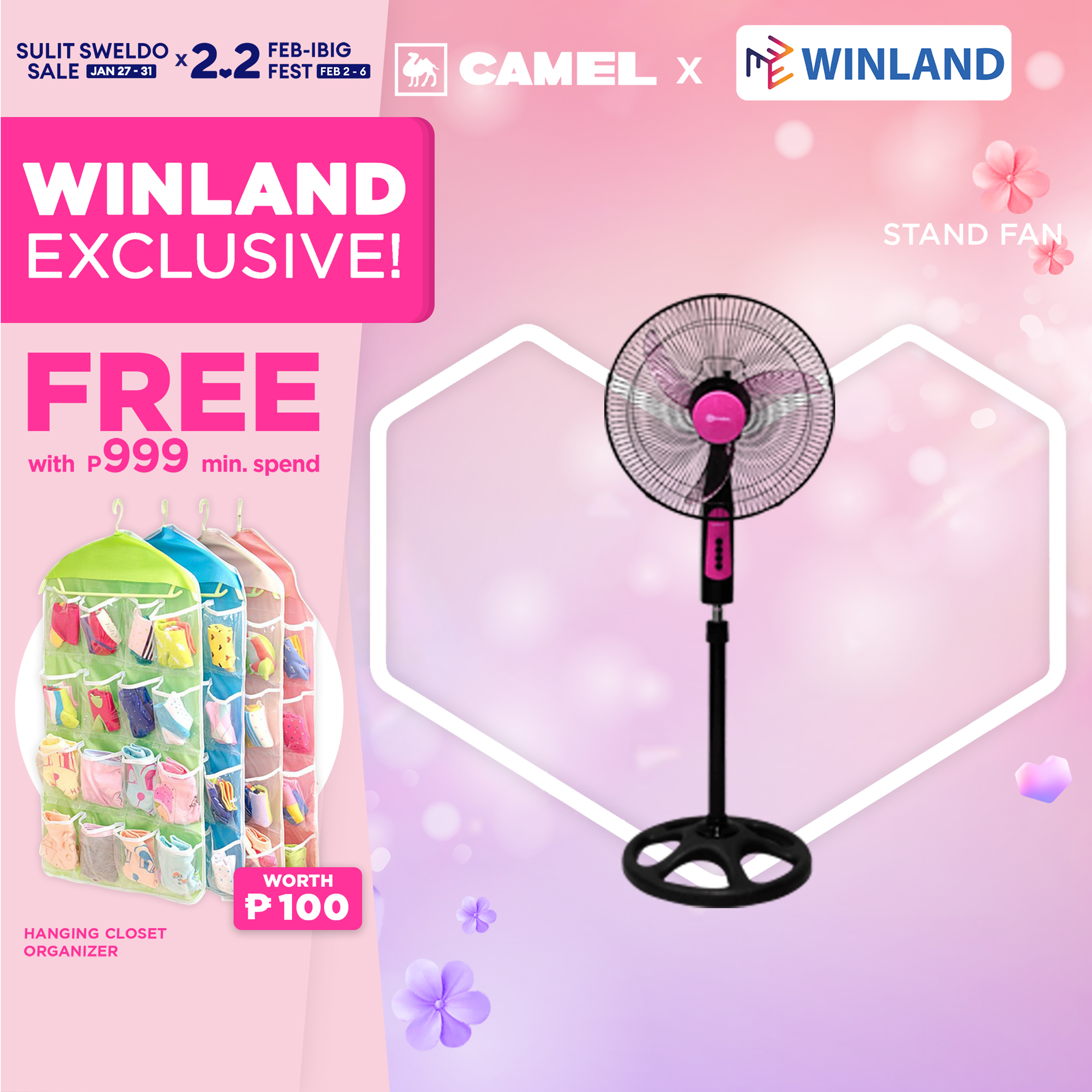 Camel By Winland Amihan Stand Fan Standfan Electric Fan Electricfan