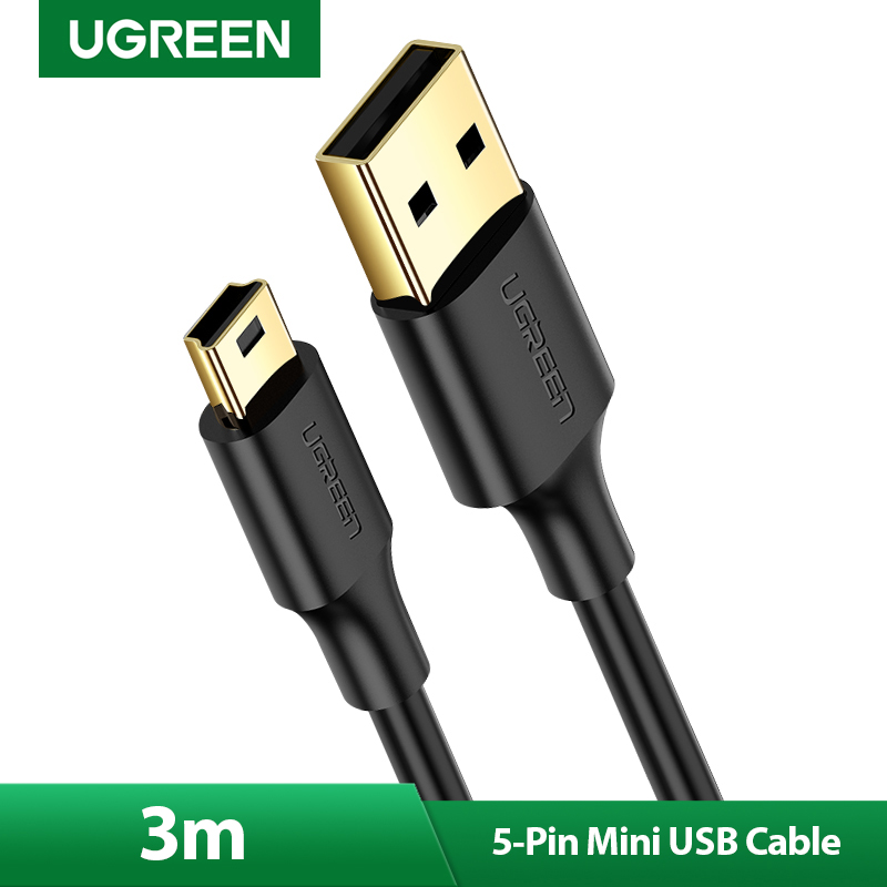 UGREEN USB A Male to 5-Pin Mini B Charger Cable for MP3 MP4 Players Tablets GPS Digital Camera HDD (3m) | Lazada PH