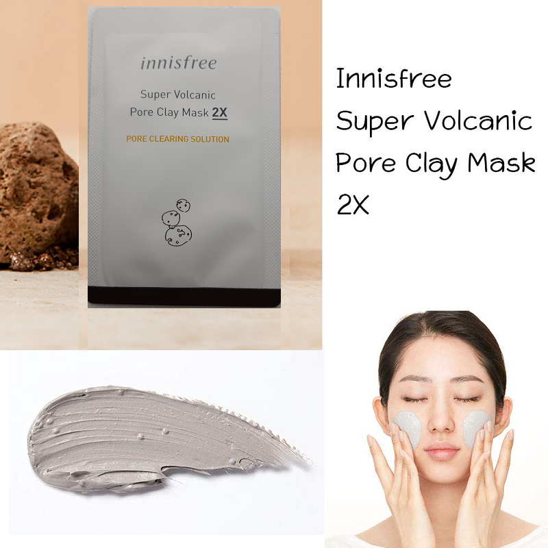 Innisfree Super Volcanic Pore Clay Mask 2x Pore Clearing Solution 3ml Get 3 Pcs Bundle Lazada Ph