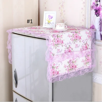 【Life-365】Refrigerator Dust Cover Lace Cloth Cover Cloth Art