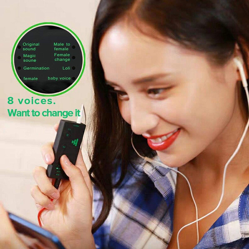 Voice Changer 7 Different Sound Changes Device for Computer Laptop