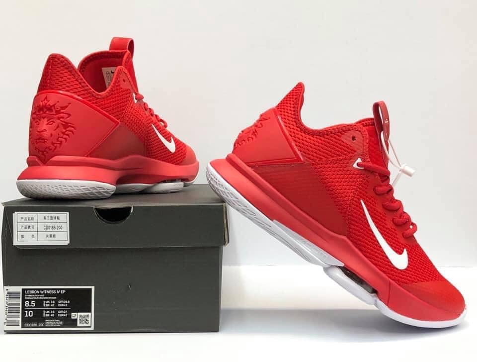 zoom lebron 4 red