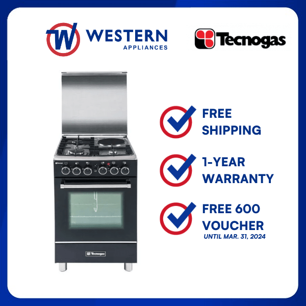 Tecnogas TFG5531CRVMBC 50x55cm Dual Fuel Range Lazada PH