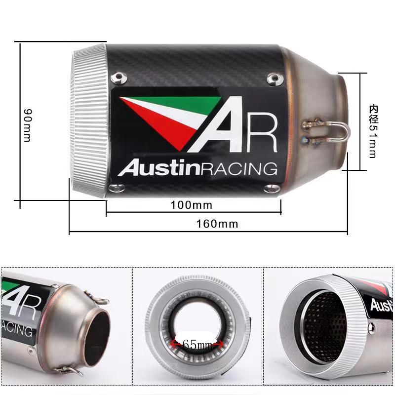 Austin Racing Exhaust Motorcycle Exhaust Escape Moto Universal