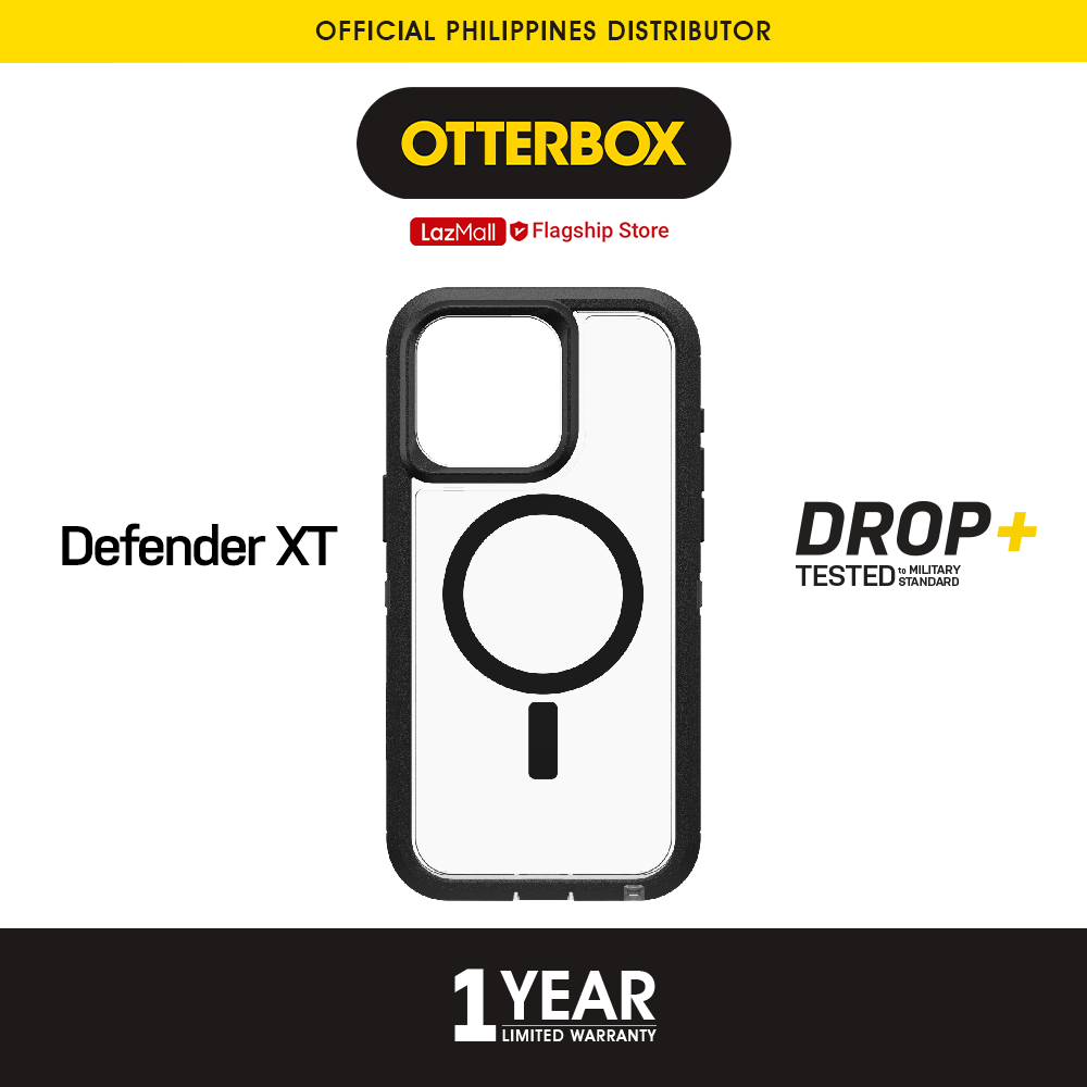 OtterBox Defender XT Series MagSafe Black Tough Case - For iPhone 15 Pro Max