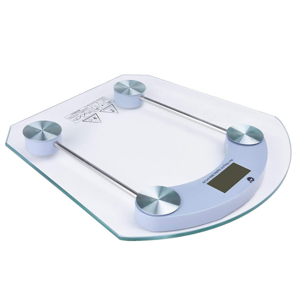 Digital Tempered Glass Personal Human Weighing Scale Square Type
